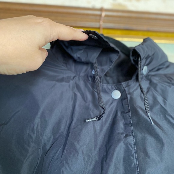 NIKE Vintage 90’s Coach Windbreaker Anorak Rain Black Hooded Jacket Unisex - Picture 6 of 7